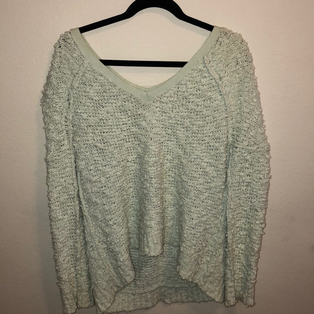 Sea foam Green Sweater
